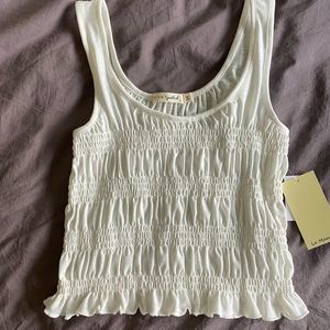 White Tank top size small NEW WITH TAGS